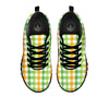 St. Patrick's Day Plaid Print Black Sneaker-grizzshop