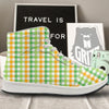 St. Patrick's Day Plaid Print High Top Sneakers-grizzshop