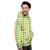 St. Patrick's Day Plaid Print Men's Hoodie-grizzshop