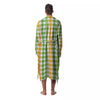 St. Patrick's Day Plaid Print Men's Robe-grizzshop