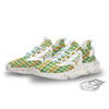 St. Patrick's Day Plaid Print White Gym Shoes-grizzshop