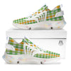 St. Patrick's Day Plaid Print White Gym Shoes-grizzshop