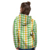 St. Patrick's Day Plaid Print Women's Hoodie-grizzshop