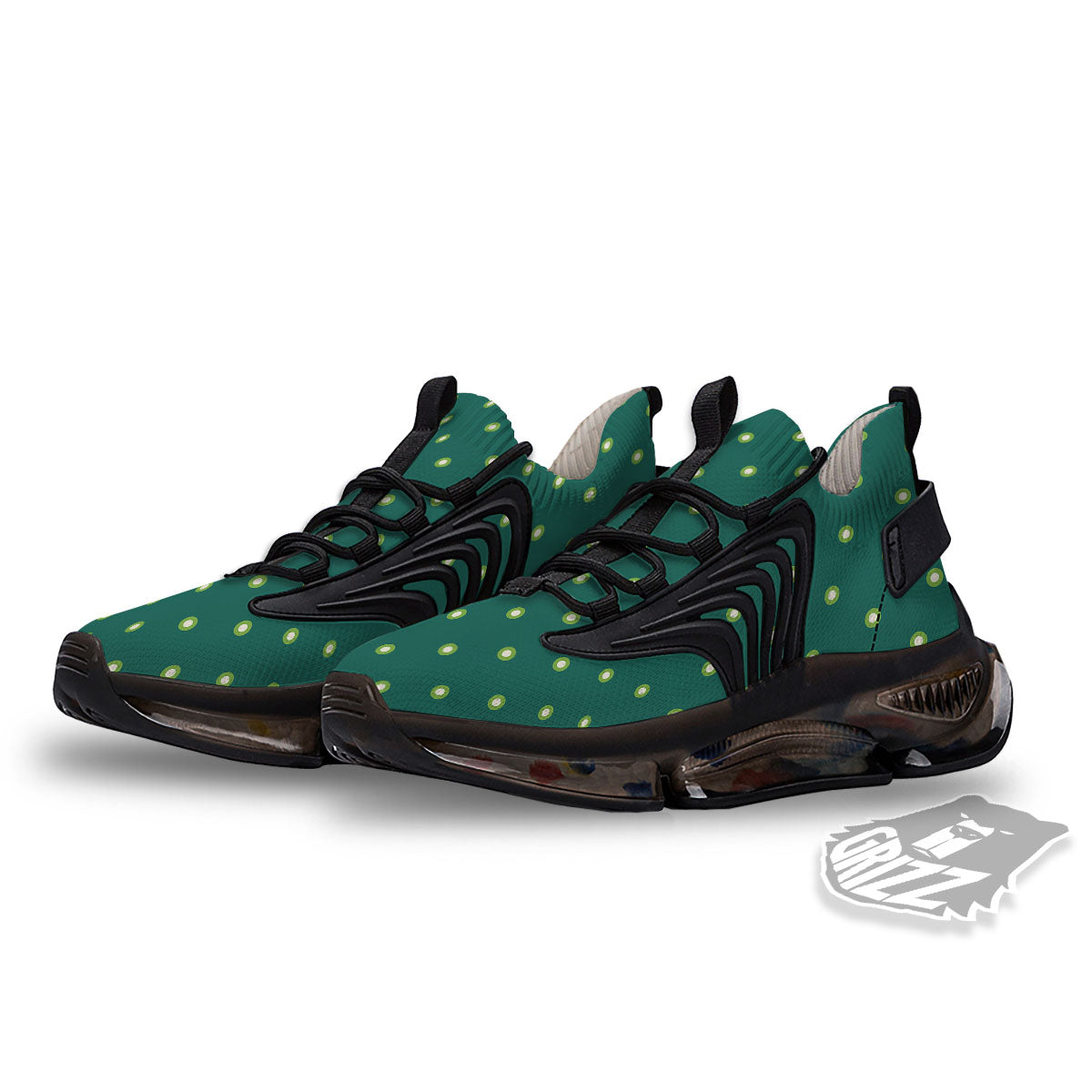 St. Patrick's Day Polka Dot Irish Print Black Gym Shoes-grizzshop