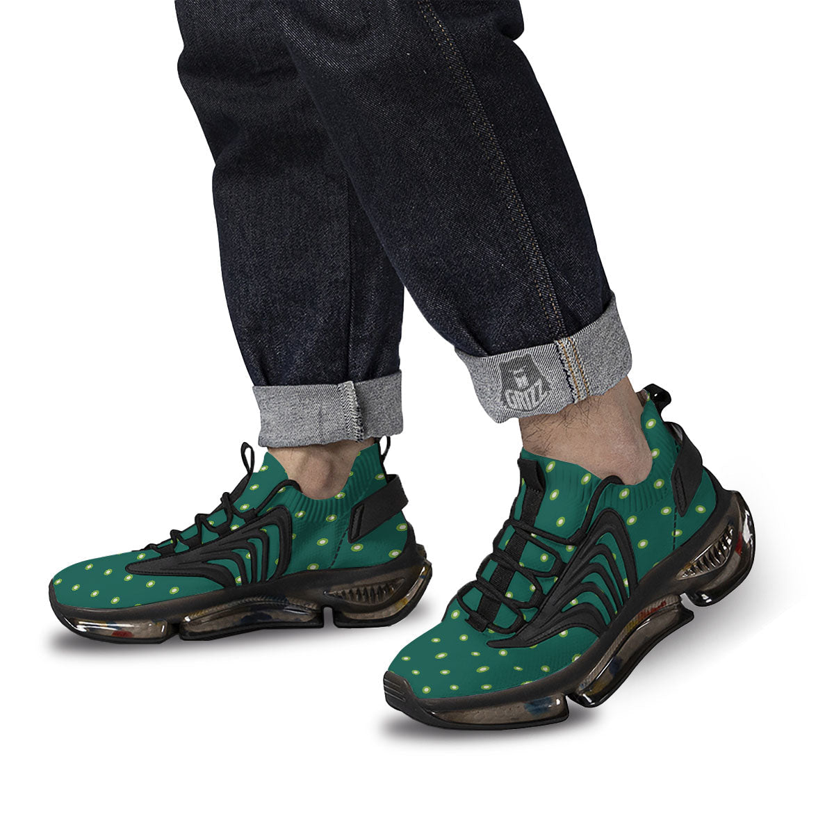 St. Patrick's Day Polka Dot Irish Print Black Gym Shoes-grizzshop