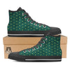 St. Patrick's Day Polka Dot Irish Print Black High Top Shoes-grizzshop