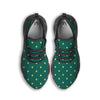 St. Patrick's Day Polka Dot Irish Print Black Running Shoes-grizzshop