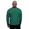 St. Patrick's Day Polka Dot Irish Print Men's Bomber Jacket-grizzshop