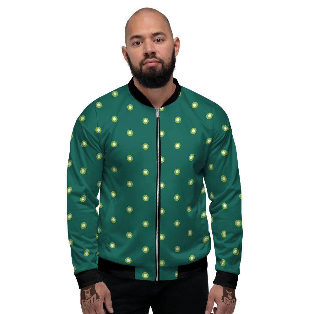 St. Patrick's Day Polka Dot Irish Print Men's Bomber Jacket-grizzshop