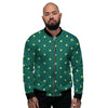 St. Patrick's Day Polka Dot Irish Print Men's Bomber Jacket-grizzshop