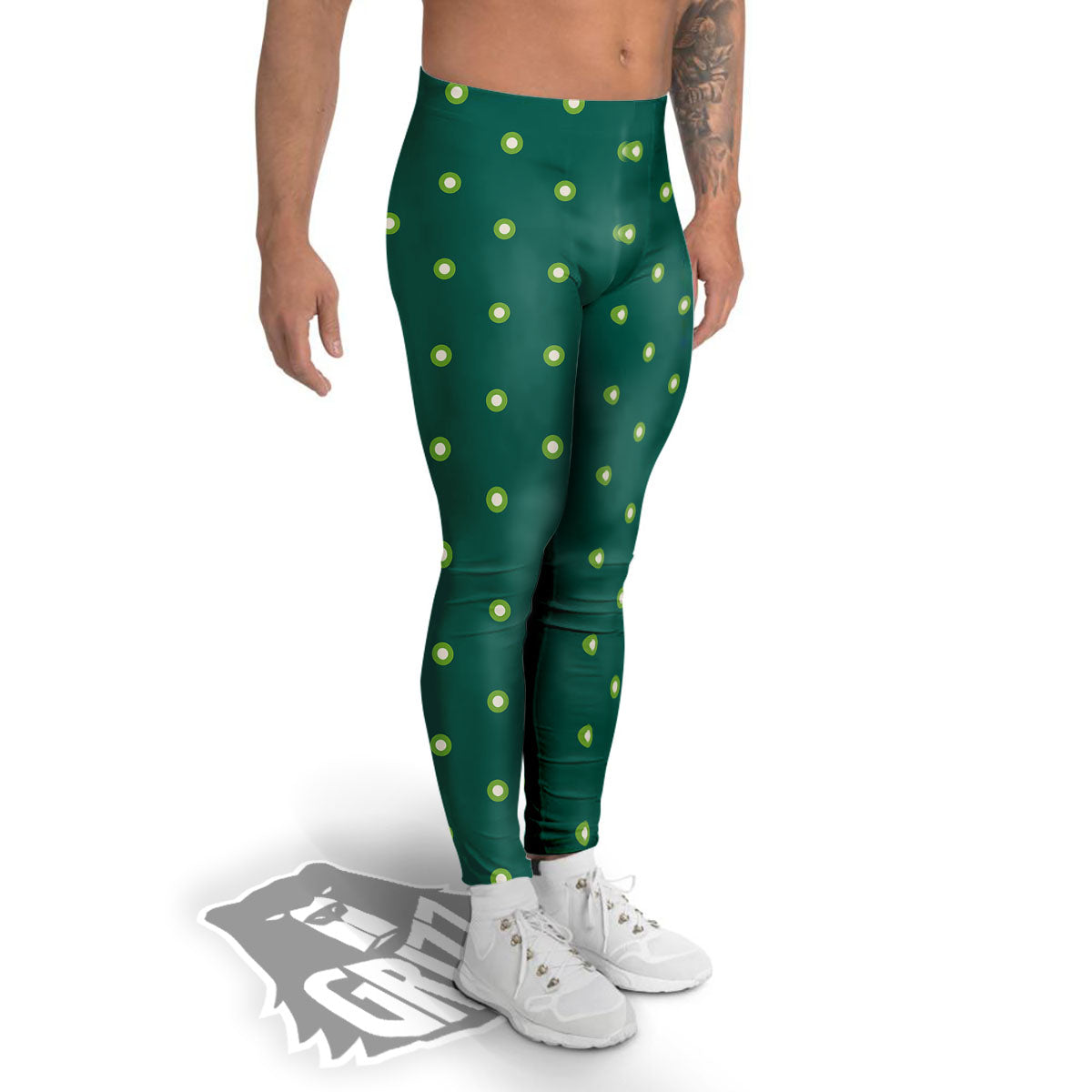 St. Patrick's Day Polka Dot Irish Print Men's Leggings-grizzshop