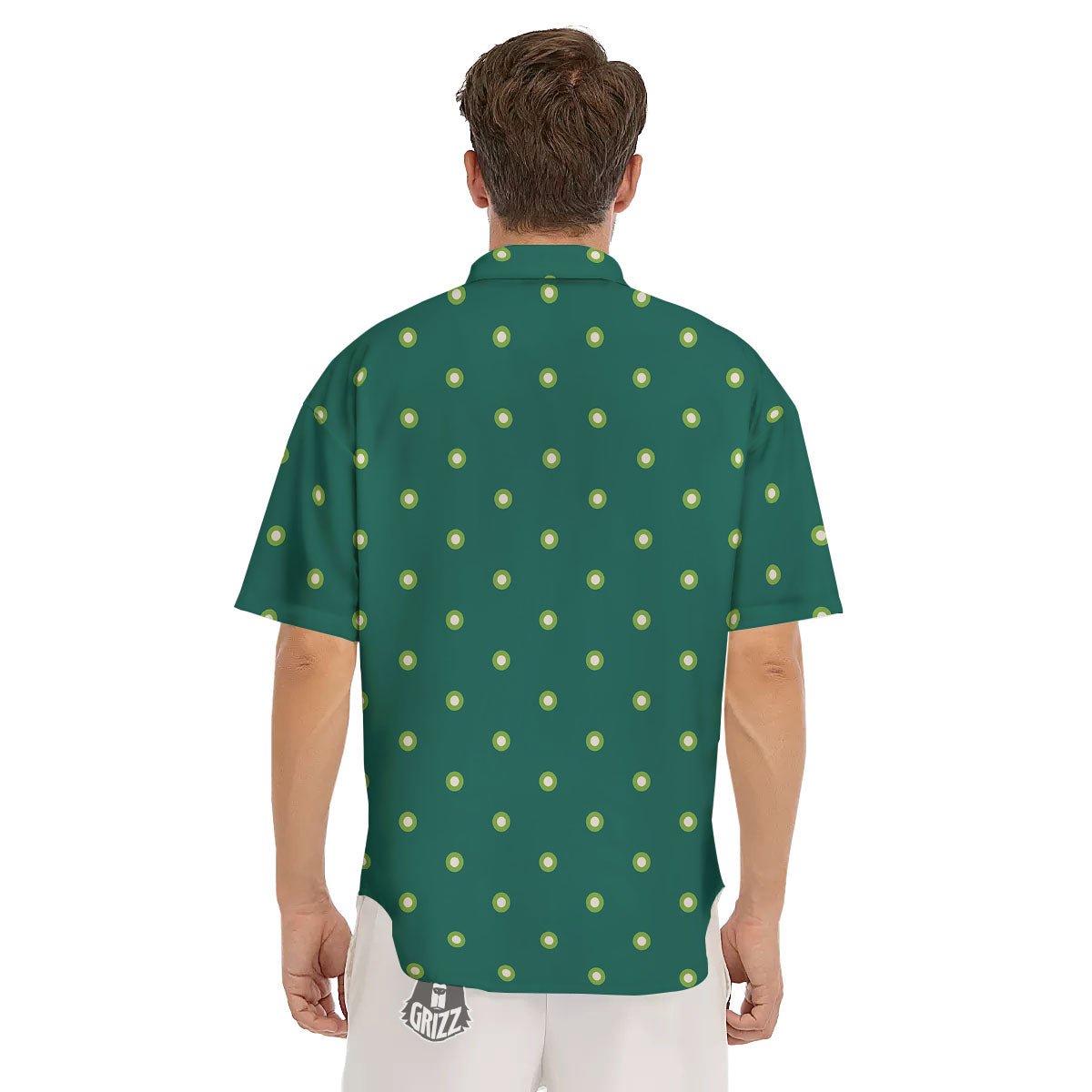 St. Patrick's Day Polka Dot Irish Print Men's Short Sleeve Shirts-grizzshop