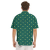 St. Patrick's Day Polka Dot Irish Print Men's Short Sleeve Shirts-grizzshop