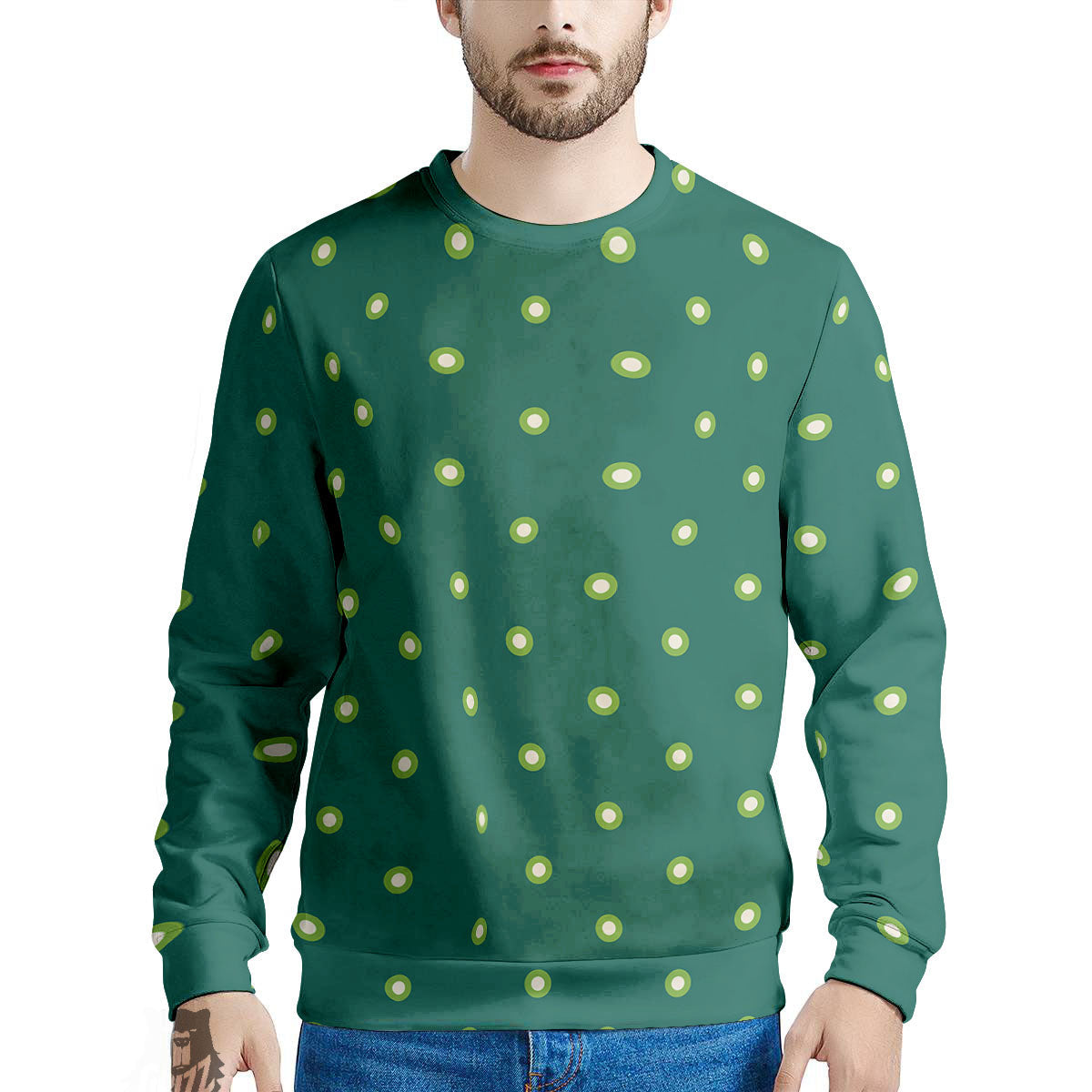 St. Patrick's Day Polka Dot Irish Print Men's Sweatshirt-grizzshop