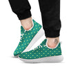 St. Patrick's Day Polka Dot Irish Print White Athletic Shoes-grizzshop