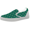 St. Patrick's Day Polka Dot Irish Print White Slip On Shoes-grizzshop