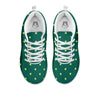 St. Patrick's Day Polka Dot Irish Print White Sneaker-grizzshop