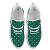 St. Patrick's Day Polka Dot Irish Print White Walking Shoes-grizzshop