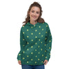 St. Patrick's Day Polka Dot Irish Print Women's Hoodie-grizzshop