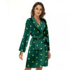 St. Patrick's Day Polka Dot Irish Print Women's Robe-grizzshop