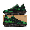 St. Patrick's Day Shamrock Clover Print Black Gym Shoes-grizzshop