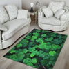 St. Patrick's Day Shamrock Clover Print Floor Mat-grizzshop