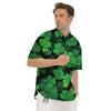 St. Patrick's Day Shamrock Clover Print Men's Short Sleeve Shirts-grizzshop