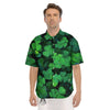 St. Patrick's Day Shamrock Clover Print Men's Short Sleeve Shirts-grizzshop