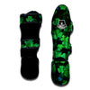 St. Patrick's Day Shamrock Clover Print Muay Thai Shin Guards-grizzshop