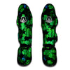 St. Patrick's Day Shamrock Clover Print Muay Thai Shin Guards-grizzshop