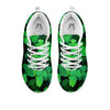 St. Patrick's Day Shamrock Clover Print White Sneaker-grizzshop