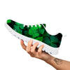 St. Patrick's Day Shamrock Clover Print White Sneaker-grizzshop