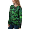 St. Patrick's Day Shamrock Clover Print Women's Sweatshirt-grizzshop