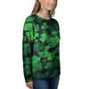 St. Patrick's Day Shamrock Clover Print Women's Sweatshirt-grizzshop