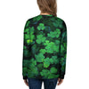 St. Patrick's Day Shamrock Clover Print Women's Sweatshirt-grizzshop