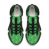 St. Patrick's Day Shamrock Leaf Print Pattern Black Gym Shoes-grizzshop