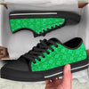 St. Patrick's Day Shamrock Leaf Print Pattern Black Low Top Shoes-grizzshop