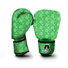 St. Patrick's Day Shamrock Leaf Print Pattern Boxing Gloves-grizzshop