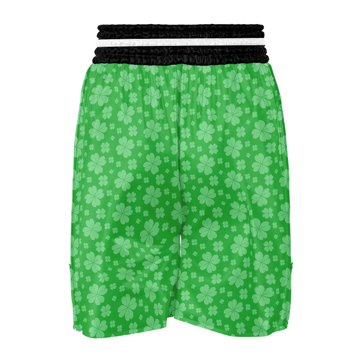 St. Patrick's Day Shamrock Leaf Print Pattern Boxing Shorts-grizzshop