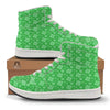 St. Patrick's Day Shamrock Leaf Print Pattern High Top Sneakers-grizzshop