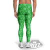 St. Patrick's Day Shamrock Leaf Print Pattern Men's Leggings-grizzshop