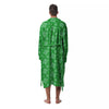 St. Patrick's Day Shamrock Leaf Print Pattern Men's Robe-grizzshop