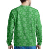 St. Patrick's Day Shamrock Leaf Print Pattern Men's Sweatshirt-grizzshop