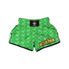 St. Patrick's Day Shamrock Leaf Print Pattern Muay Thai Boxing Shorts-grizzshop