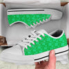 St. Patrick's Day Shamrock Leaf Print Pattern White Low Top Shoes-grizzshop