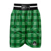 St. Patrick's Day Shamrock Plaid Print Pattern Boxing Shorts-grizzshop