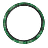 St. Patrick's Day Shamrock Plaid Print Pattern Car Steering Wheel Cover-grizzshop