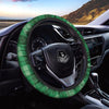 St. Patrick's Day Shamrock Plaid Print Pattern Car Steering Wheel Cover-grizzshop