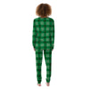 St. Patrick's Day Shamrock Plaid Print Pattern Women's Pajamas-grizzshop