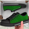 St. Patrick's Day Shamrock Print Pattern Black Low Top Shoes-grizzshop